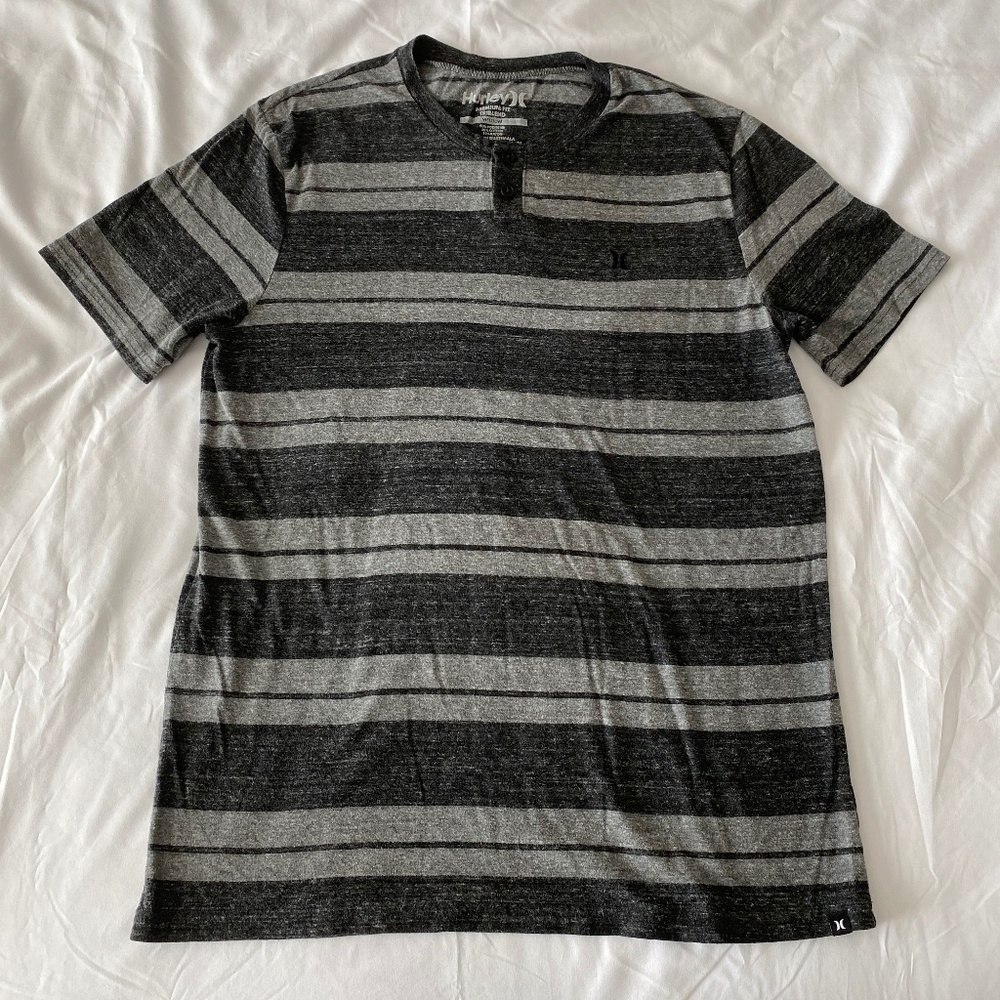 Men’s Grey Striped T-Shirt